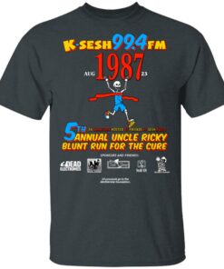 K.SESH 99.4FM 1987 5th Annual Uncle Ricky Lunt Run For The Cure T-Shirts, Hoodies, Long Sleeve 1 KSESH 994FM 1987 5th Annual Uncle Ricky Lunt Run For The Cure T Shirts Hoodies Long Sleeve 10