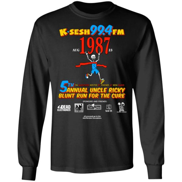 K.SESH 99.4FM 1987 5th Annual Uncle Ricky Lunt Run For The Cure T-Shirts, Hoodies, Long Sleeve