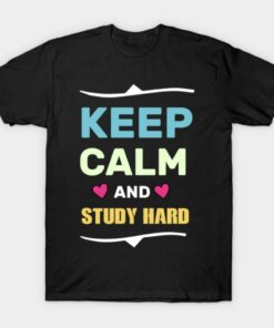 Keep calm and study hard Halloween T shirt 1