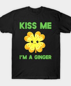 Kiss me Im a Ginger St Patricks Day T shirt 1