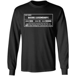 Light Armor Boobs Legendary Armor 999 Weight 9 Value 99999 T Shirts Hoodies Long Sleeve 5