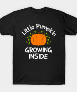 Little Pumpkin Growing Inside Funny Thanksgiving T Shirt 1