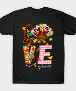 Love Auntie Life Turkey Leopard Thanksgiving auntielife T Shirt 1