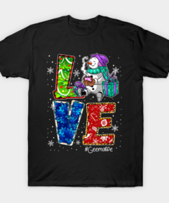 Love Geema Life Snowman Leopard Thanksgiving geemalife T Shirt 1