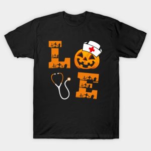 Love Halloween Nurse T Shirt 1