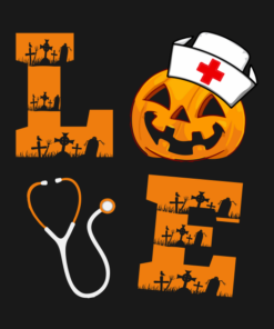 Love Halloween Nurse T Shirt 2