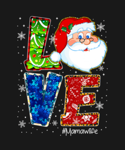 Love Mamaw Life Santa Leopard Thanksgiving #mamawlife T-Shirt 1 Love Mamaw Life Santa Leopard Thanksgiving mamawlife T Shirt 2