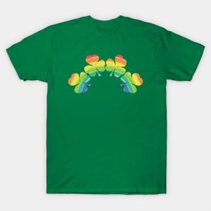 Lucky Shamrock Rainbow for St Patricks Day T-Shirt