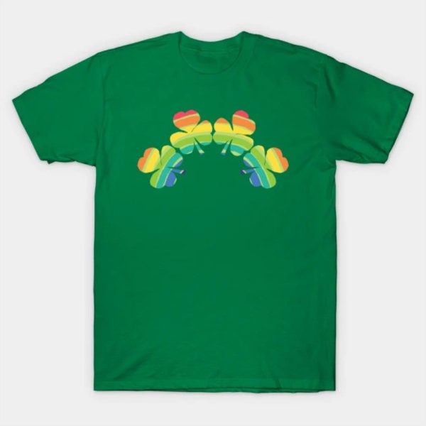 Lucky Shamrock Rainbow for St Patricks Day T-Shirt