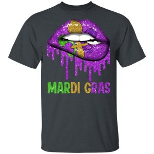 Mardi Gras Lip Biting T-Shirts, Hoodies, Long Sleeve
