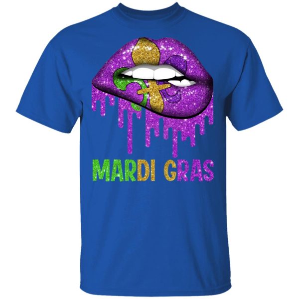 Mardi Gras Lip Biting T-Shirts, Hoodies, Long Sleeve