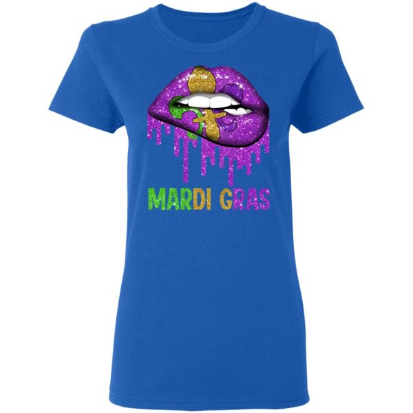 Mardi Gras Lip Biting T-Shirts, Hoodies, Long Sleeve