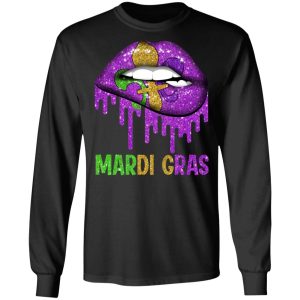 Mardi Gras Lip Biting T Shirts Hoodies Long Sleeve 5