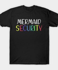 Mermaid security Halloween T shirt 1