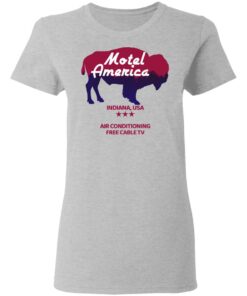 Motel America Indiana USA Air Conditioning Free Cable TV T Shirts Hoodies Long Sleeve 12