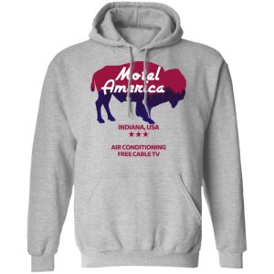 Motel America Indiana USA Air Conditioning Free Cable TV T Shirts Hoodies Long Sleeve 5