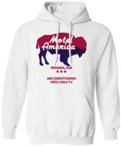 Motel America Indiana USA Air Conditioning Free Cable TV T Shirts Hoodies Long Sleeve 6