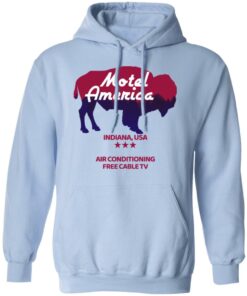 Motel America Indiana USA Air Conditioning Free Cable TV T Shirts Hoodies Long Sleeve 7