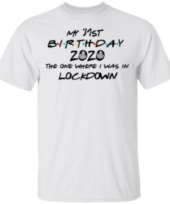 My 31st Birthday 2020 The One Where I Was In Lockdown T Shirts Hoodies Long Sleeve 8