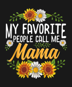 My Favorite People Call Me Mama Thanksgiving T Shirt 2
