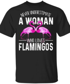 Never Underestimate A Woman Who Loves Flamingos T Shirts Hoodies Long Sleeve 12