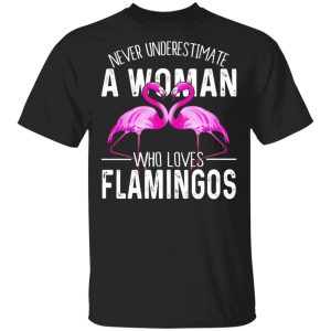 Never Underestimate A Woman Who Loves Flamingos T Shirts Hoodies Long Sleeve 12