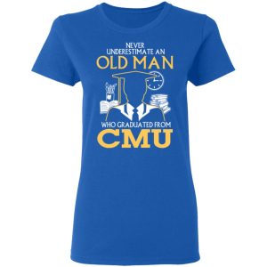 Never Underestimate An Old Man Who Graduated From CMU T Shirts Hoodies Long Sleeve 4