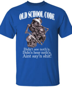 Old School Code Didnt See Nothing T Shirts Hoodies 1