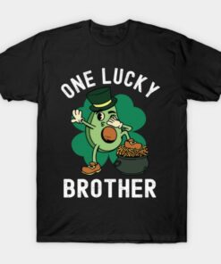 One Lucky Brother St Patricks Day Avocado T Shirt 1