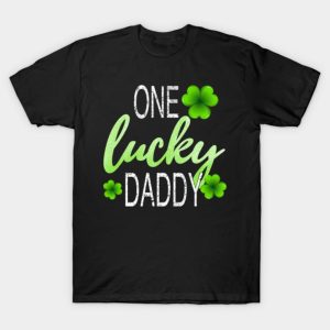 One Lucky Dad Matching St.Patricks Day T-Shirt