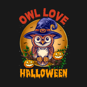 Owl Love Halloween T Shirt 2