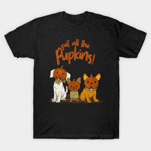 Pet all the Pupkins Halloween T shirt 1