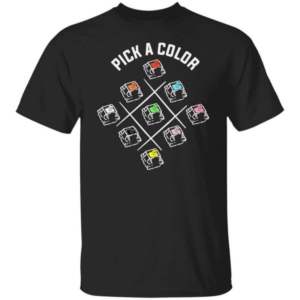 Pick A Color Mechanical Keyboard T-Shirts, Hoodies, Long Sleeve