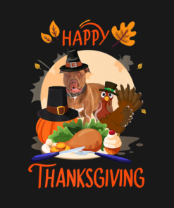 Pitbull Happy Thanksgiving Pilgrim Turkey Funny T-Shirt 1 Pitbull Happy Thanksgiving Pilgrim Turkey Funny T Shirt 2