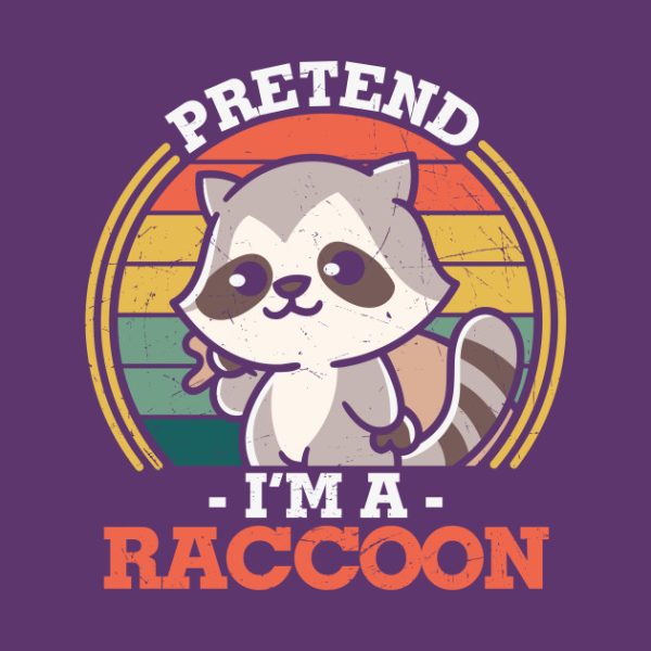 Pretend I’m a Raccoon Pumpkin vintage Halloween T-shirt