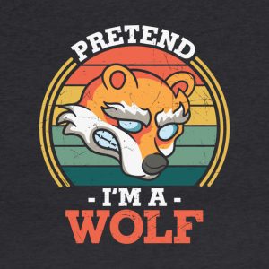 Pretend Im a Wolf Pumpkin vintage Halloween T shirt 2