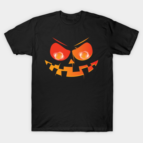 Pumpkin Evil Smiley face T-shirt