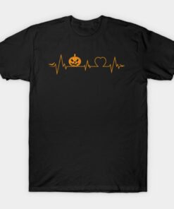 Pumpkin Heartbeat Halloween T Shirt 1