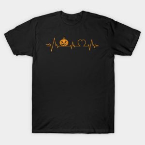 Pumpkin Heartbeat Halloween T Shirt 1