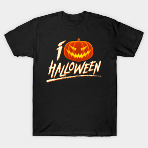 Pumpkin I Love Halloween T Shirt 1