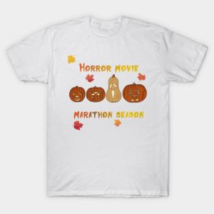 Pumpkin marathon season Halloween T shirt 1