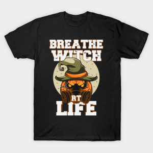 Respiratory Therapist Halloween Breathe Witch RT life T-shirt