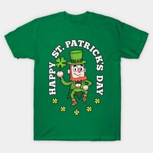 Shamrock Leprechaun Happy St Patricks Day shirt