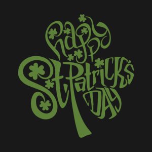 Shamrock text Happy St. Patrick’s Day T-shirt