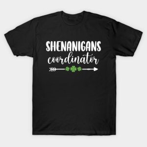 Shenanigans Coordinator Funny St Patrick’s Day Womens T-Shirt