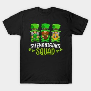 Shenanigans Squad St Patricks Day Gnomes Green Proud Irish T-Shirt