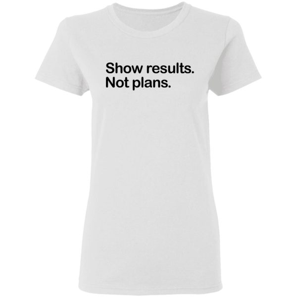 Show Results Not Plans T-Shirts, Hoodies, Long Sleeve