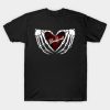 Skeleton Blackheart Halloween t-shirt