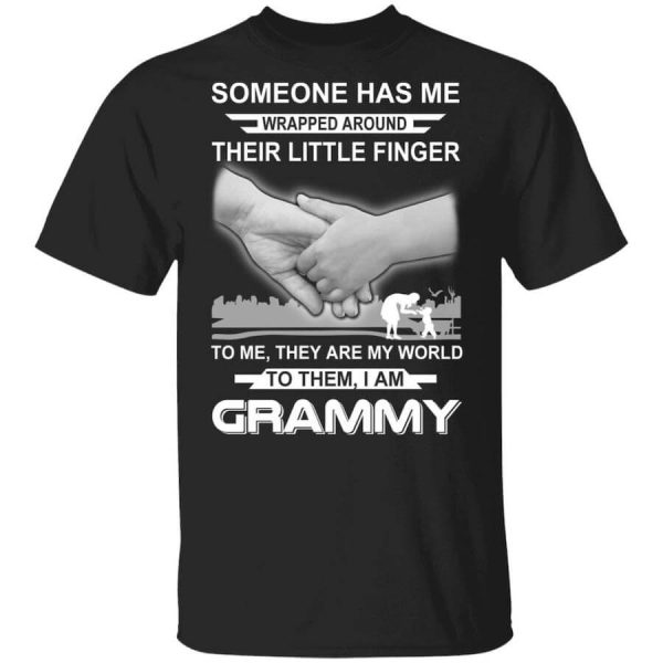 Someone Has Me Wrapped Around Their Little Finger I Am Grammy T-Shirts, Hoodies, Long Sleeve