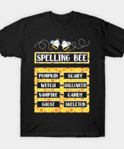 Spelling Bee Pun Halloween Costume for Teachers T Shirt 1